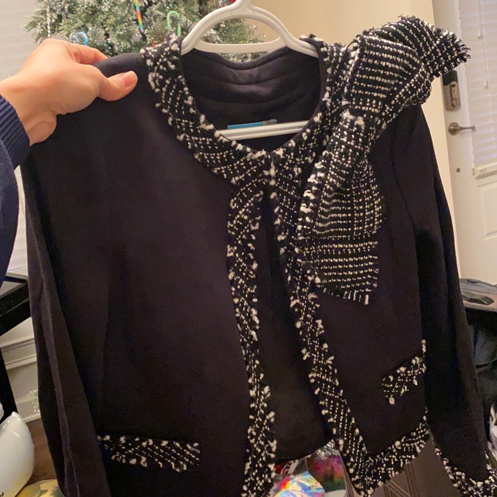alice olivia bow jacket